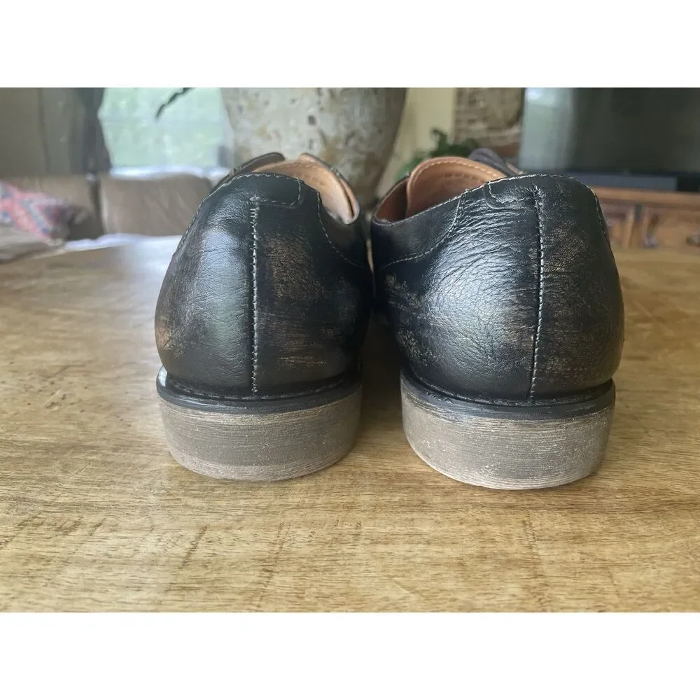 BED STU Distressed LEATHER INSIDE AND OUT Brown Men’s Workshop  Oxfords Shoes 10